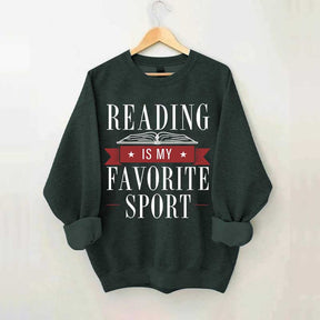 Reading Is My Favorite Sport Librarian Lover Sweatshirt