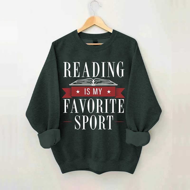 Reading Is My Favorite Sport Librarian Lover Sweatshirt