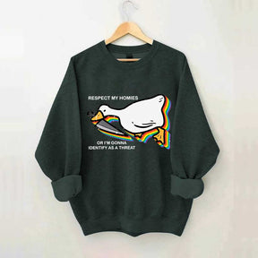 Silly Goose Ally Pride Queer Rights Ally Sweatshirt