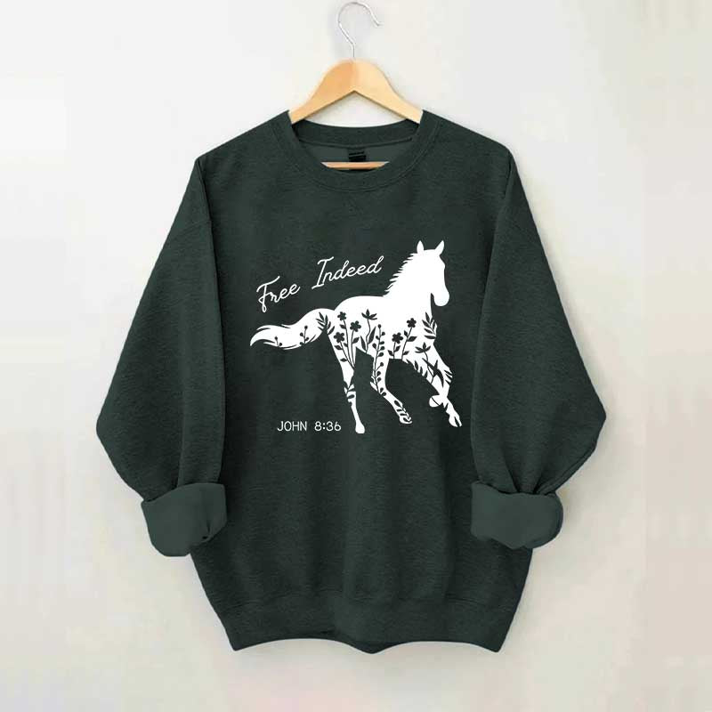 Free Indeed Horse Sweatshirt
