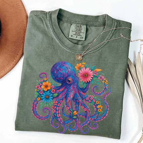 Octopus Floral T-Shirt