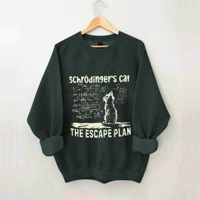 Funny Physics Science Cat Sweatshirt
