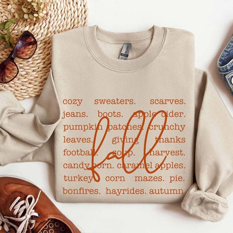 Fall Definition Words Sweatshirt