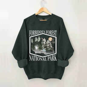Retro Funny Forbidden Forest National Park Wizarding World Sweatshirt