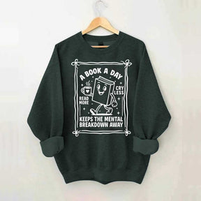 A Book A Day Bookworm Sweatshirt