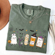 Halloween Nursing Doodle T-Shirt