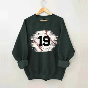Custom Baseball Team Number Sweatshirt