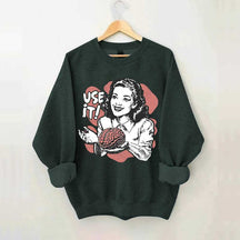 Sarcastic Vintage Use Your Brain Aesthetic Sweatshrit
