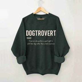 Funny Dog Lover Dogtrovert Sweatshirt