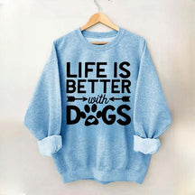 Life Is Better With Dogs Heavy Blend Sweatshirt