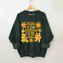 Boho Sunshine In My Soul Hippie Flower Sweatshirt