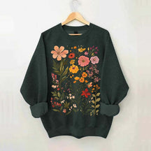 Colorful Wildflower Nursery Botanical Sweatshirt
