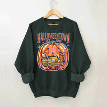 Comfort Colors Halloween Town Pumpkin Sweatshirt