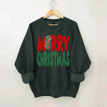 Womens Merry Christmas Sweatshirt
