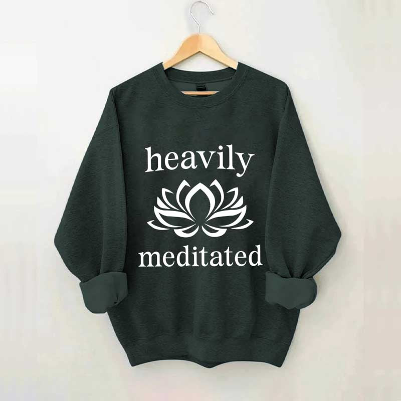 Heavily Meditated Yoga Lotus Flower Sweatshirt