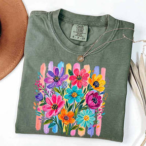 Comfort Colors Daisy Brushstroke Floral T-Shirt