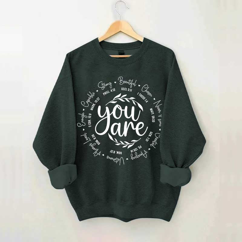 Teenager Bible Verse Faith Sweatshirt