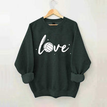 Simple Black Volleyball Journal Lover Sweatshirt