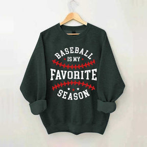Retro Baseball Is My Favorite Season Sweatshirt