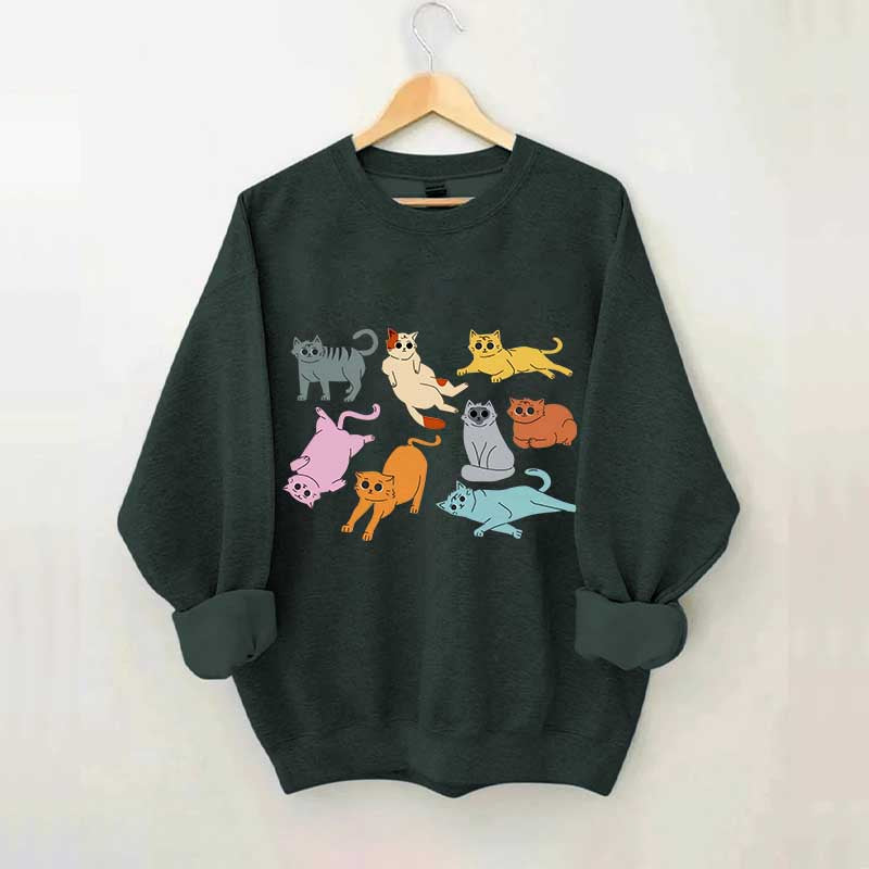 Funny Retro Cat Sweatshirt