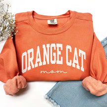Orange Cat Mom Sweatshirt