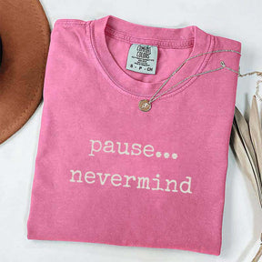 Pause Nevermind Mahjong T-Shirt