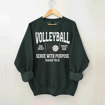 Volleyball Serve with Purpose Coach Sweatshirt