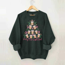 Merry and Caffeinated Tree Sweatshirt
