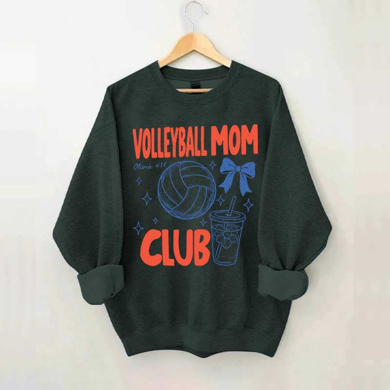 Custom Volleyball Mom Club Sweatshirt