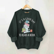 It's A Good Day To Read Pig Elephant Sweatshirt