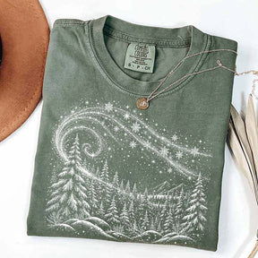 Vintage Winter Forest Trees T-Shirt