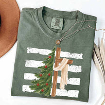 Christmas Tree Cross Faith T-Shirt
