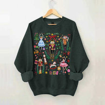 Vintage Christmas Nutcracker Holiday Sweatshirt