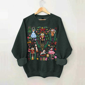 Vintage Christmas Nutcracker Holiday Sweatshirt