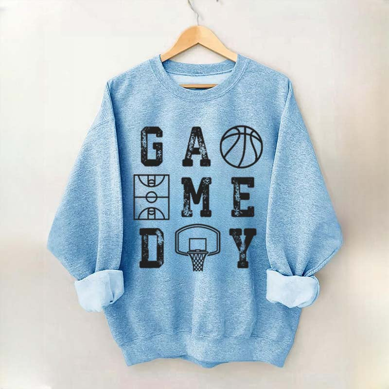 Retro Basketball Mom Game Day Sweatshirt