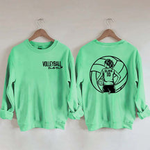 Personalized Volleyball Mom Name & Number Sweatshirt