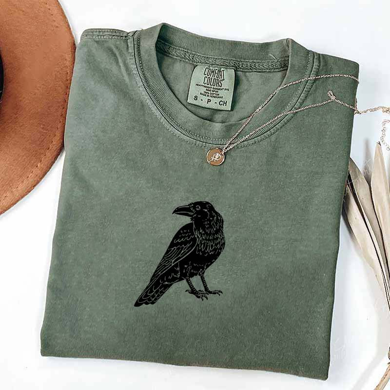 Vintage Crow Lover Black Raven T-Shirt