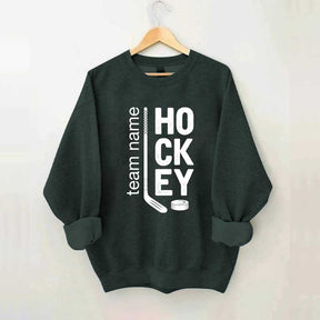 Personalized Hockey Mom Team Name Sweatshirt