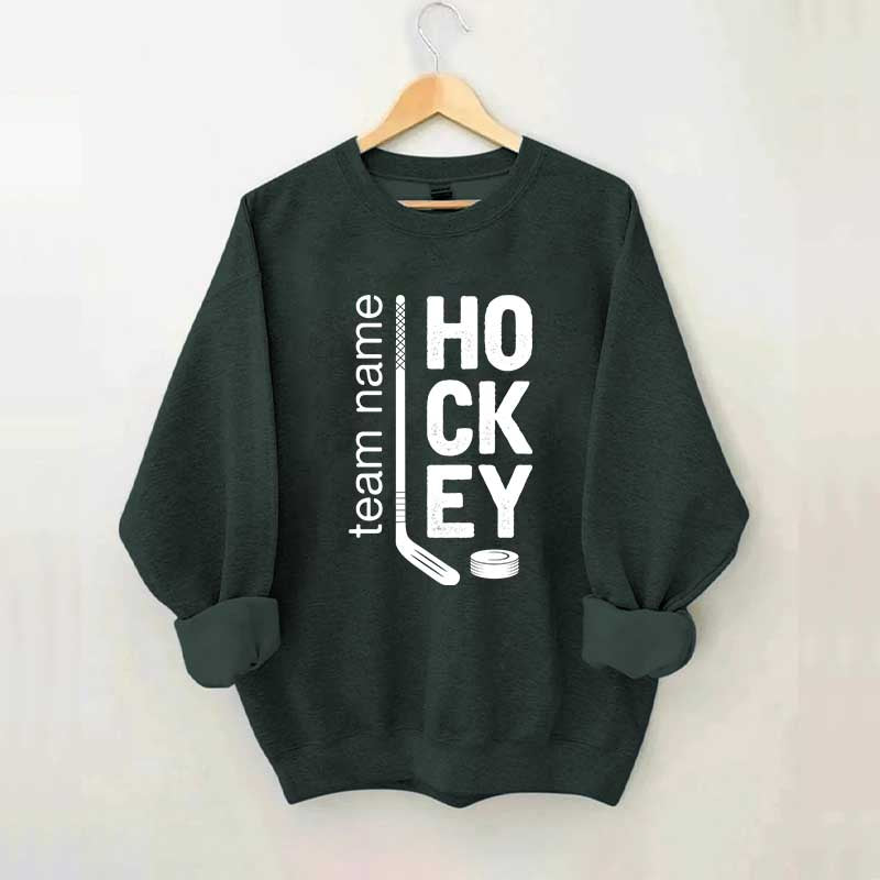 Personalized Hockey Mom Team Name Sweatshirt