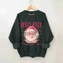 Pink Holly Jolly Christmas Club Sweatshirt