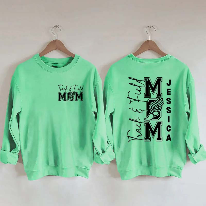 Custom Track and Field Mom Sweatshirt