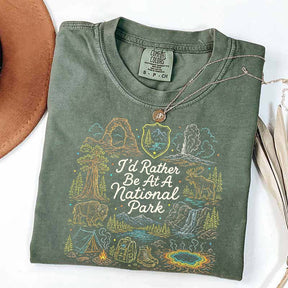 National Park Adventure Camping Girl T-Shirt