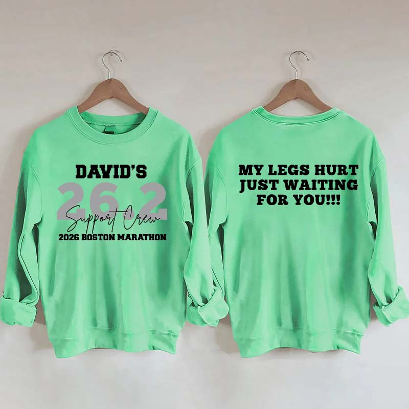 Custom Marathon Support Crew Sweatshirt