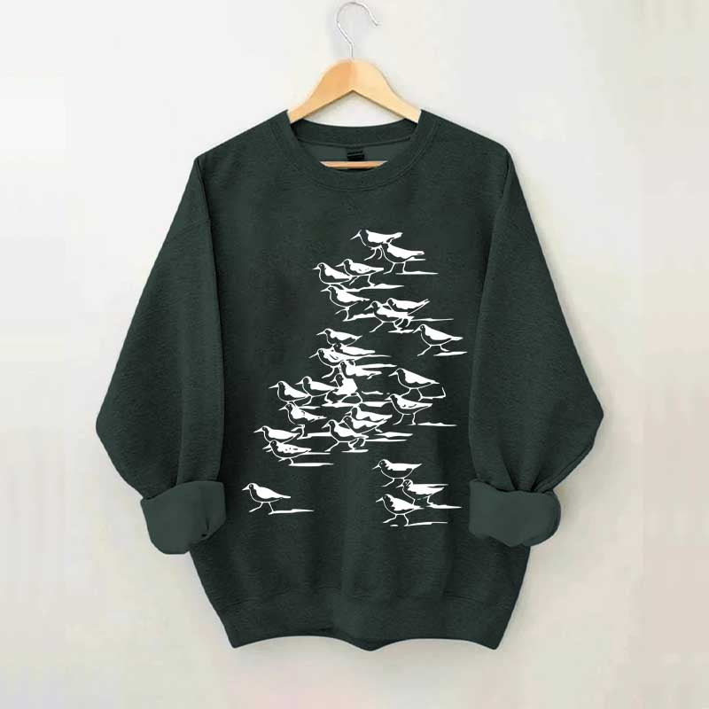 Birdwatching Vintage Shorebirds Sweatshirt