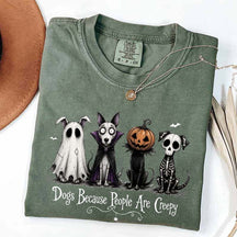 Cute Dogs Because People Are Creepy T-Shirt