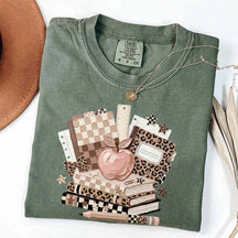 Checkered Leopard Teacher T-Shirt