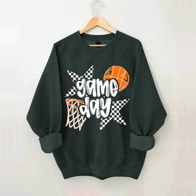 Game Day Basketball Go Team Sweatshirt