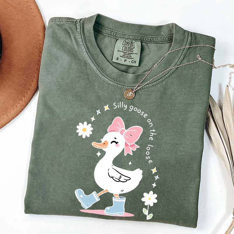Silly Goose On The Loose Floral T-Shirt