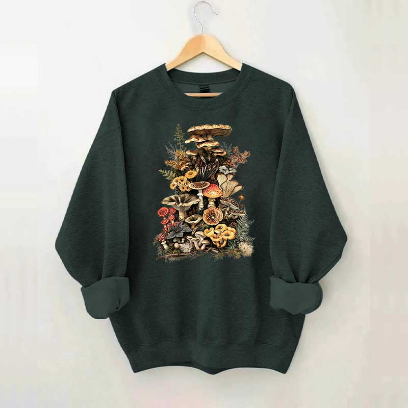 Retro Goblincore Mushroom Dark Cottagecore Sweatshirt