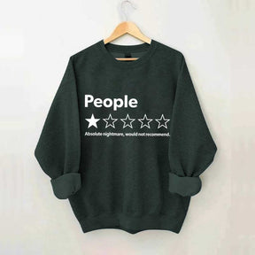 People One Star Review Sweatshirt